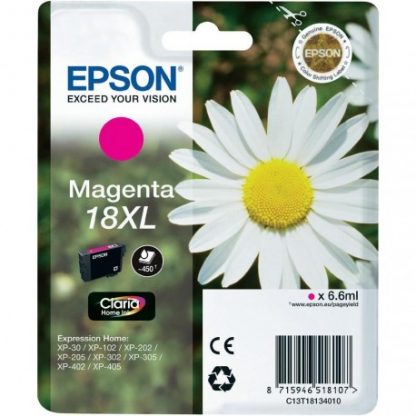 Cartucho Inkjet original C13T18134010 Epson 18XL Magenta