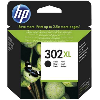 Cartucho Tinta Original HP 302XL Negro F6U68AE