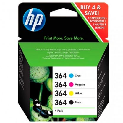 Cartucho Inkjet original hp 364 Pack bk+c+m+y