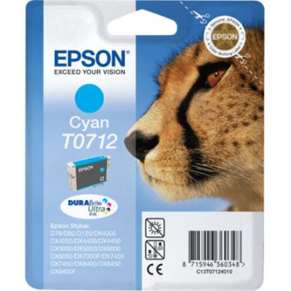 Cartucho Inkjet original C13T071240B0 Epson T0712 Cyan