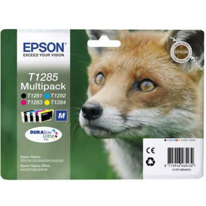 Cartucho Inkjet original C13T12854010 Epson T1285 pack bk+c+m+y