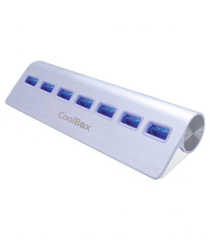 Hub 7 Puertos USB3.0 Aluminio (alimentado)