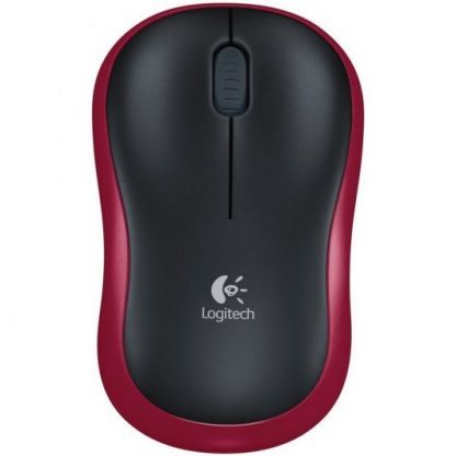 Raton Logitech M185 Optico Inalambrico Rojo