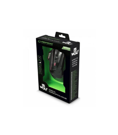 Ratón Gaming MX201 WOLF – Con cable USB – Rojo - Imagen 2