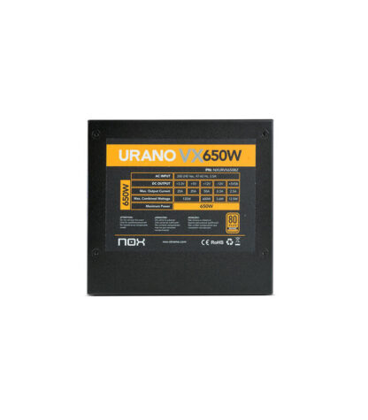 Nox Fuente alimentación Urano VX650W Bronze - Imagen 2
