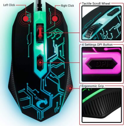 Scorpion CM370 Pack 4 en 1 Gaming - Imagen 4